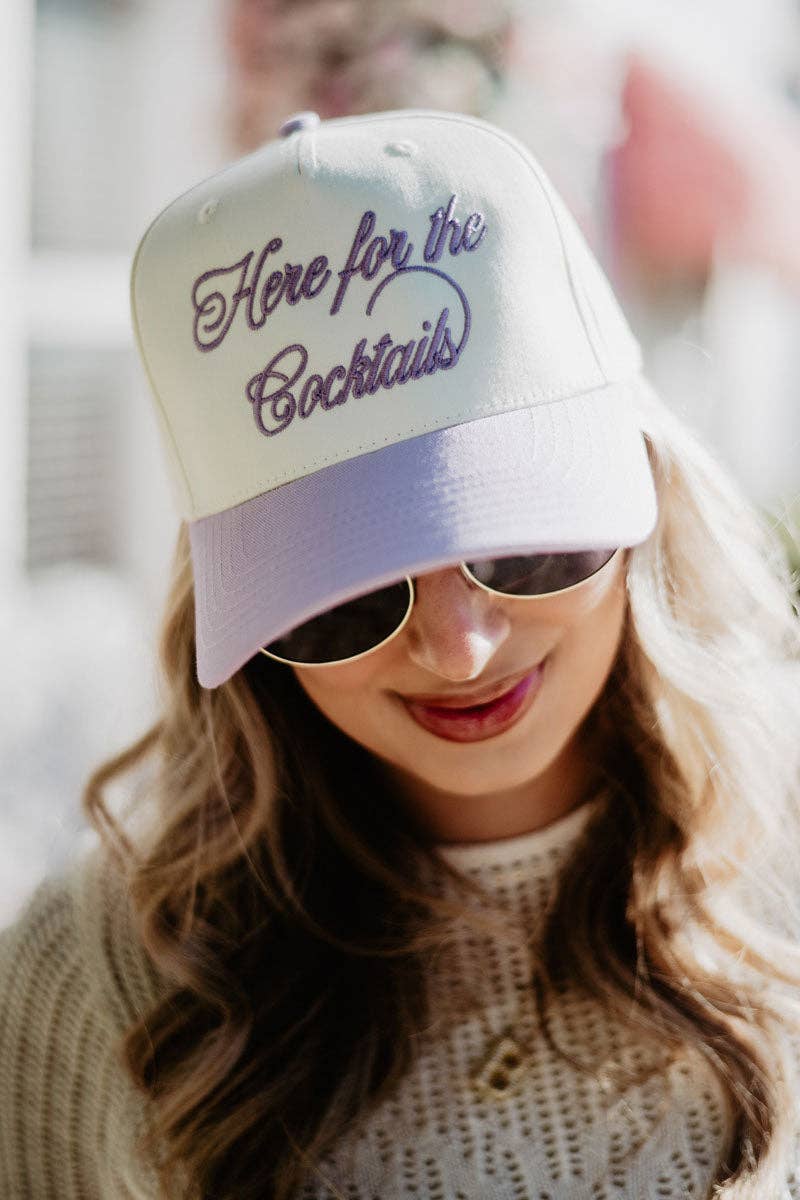 Here For the Cocktails Two-Toned Vintage Hat Grad Gift Idea