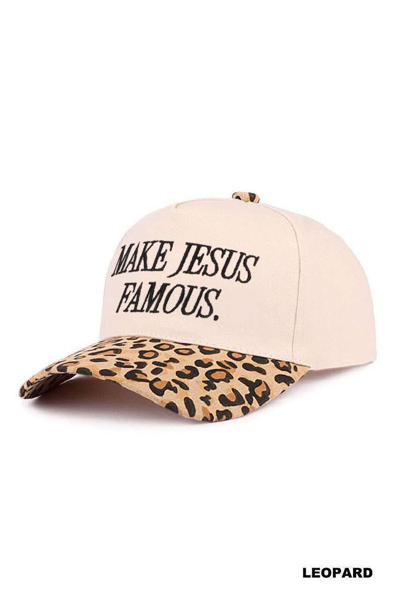 Make Jesus Famous Two Tone Cotton Hat
