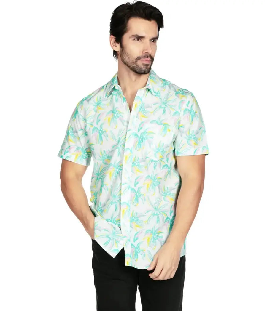 Vibrant Vacation Men's Hawaiian Shirt - Tropical Button Down
