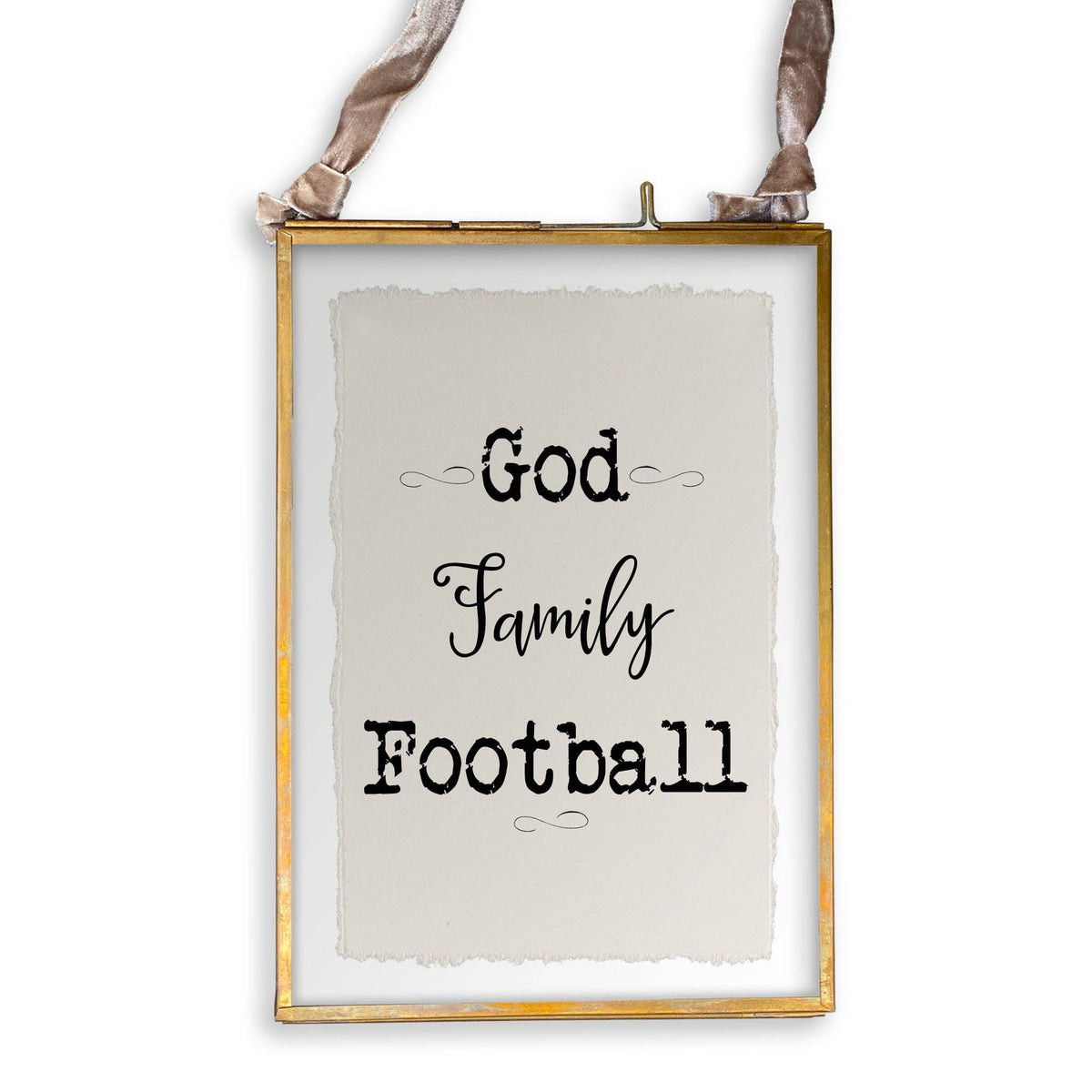God Family Football in Black