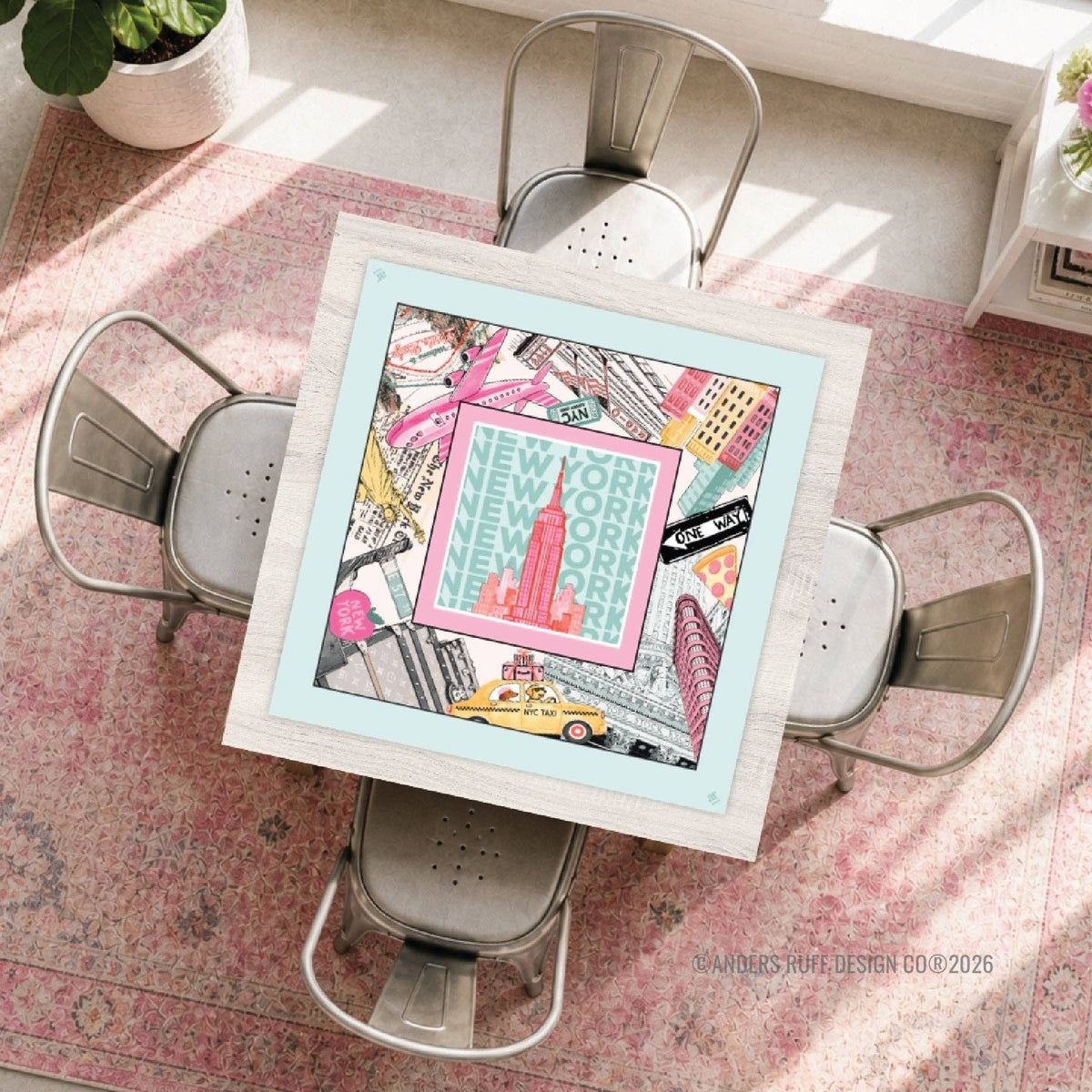 Mahj & The City Mahjong Mat