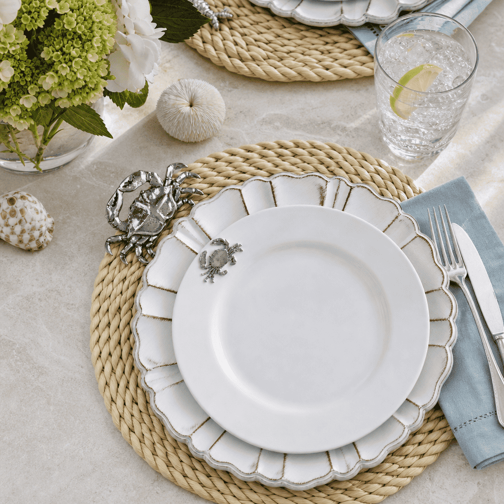 Crab Twisted Seagrass Placemats - set of 4