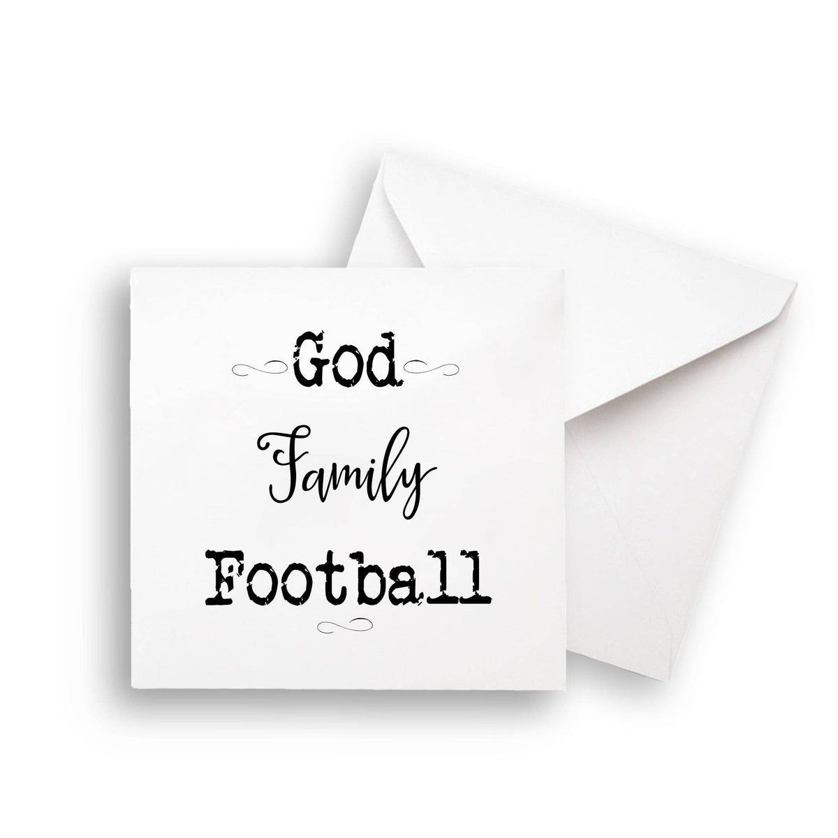 God Family Football in Black