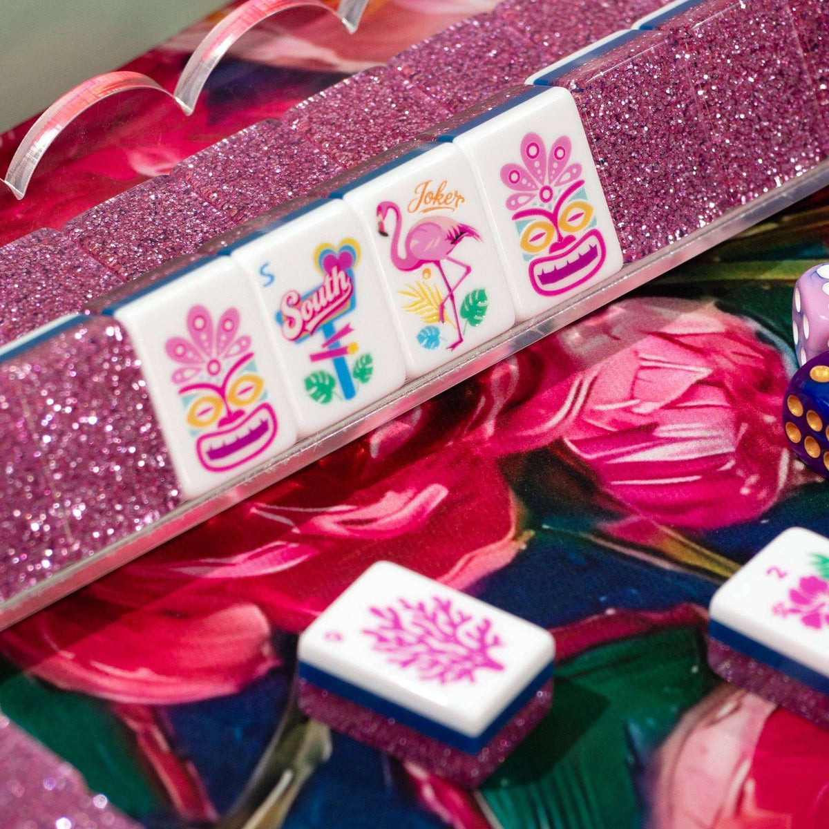 Palm Beach Mahjong Set - Pink Stardust