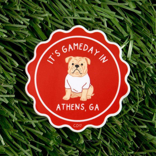 Athens Football Game Day Mascot Decal Sticker