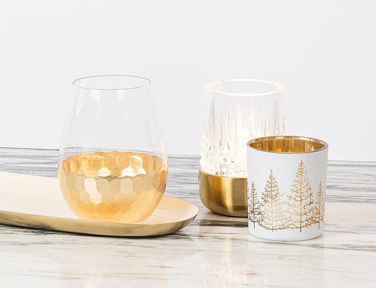 Chisel Base Stemless Wine Glass