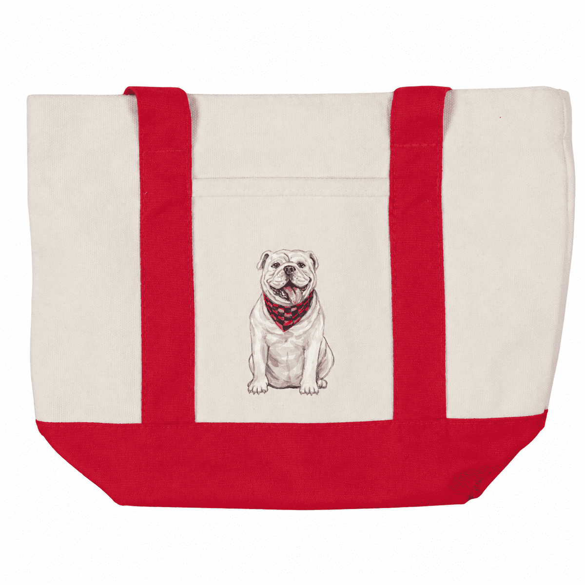 Sitting Bulldog Tote