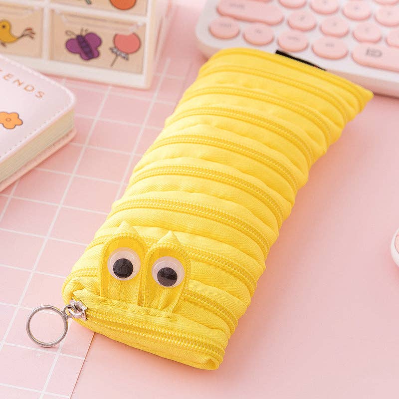 Pencil Case Caterpillar Zipper Large Capacity Cute