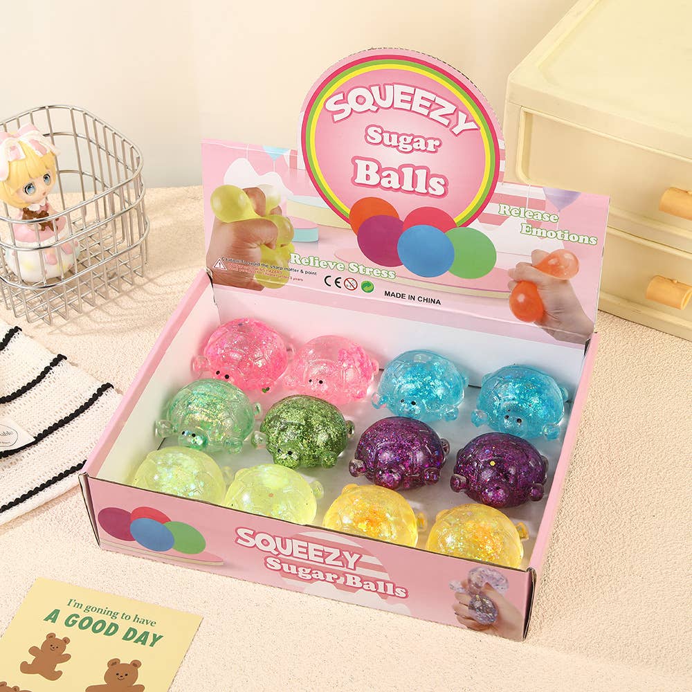 Cute Glitter turtle Squishy Squeeze Toy Fidget Toy