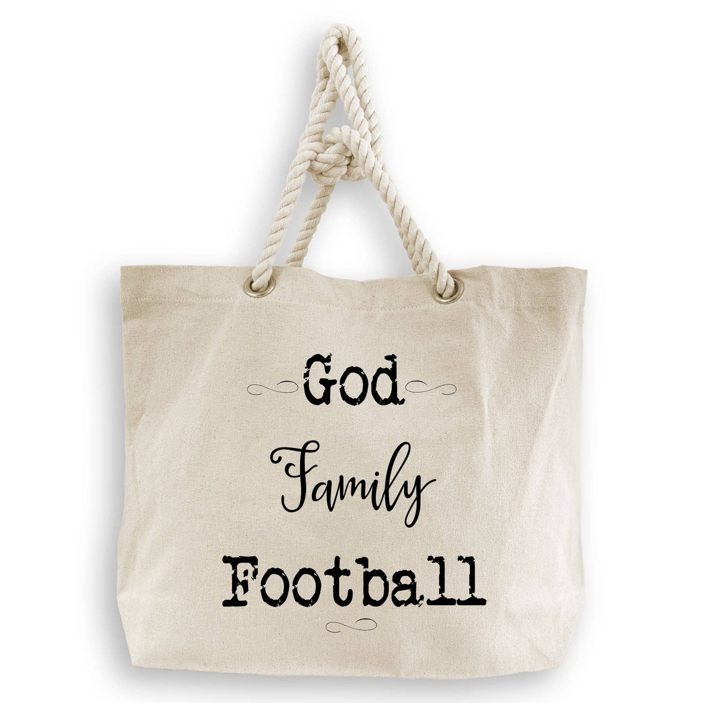 God Family Football in Black