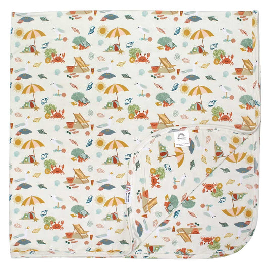 Beach Day Summer Luxury Bamboo Swaddle Blanket