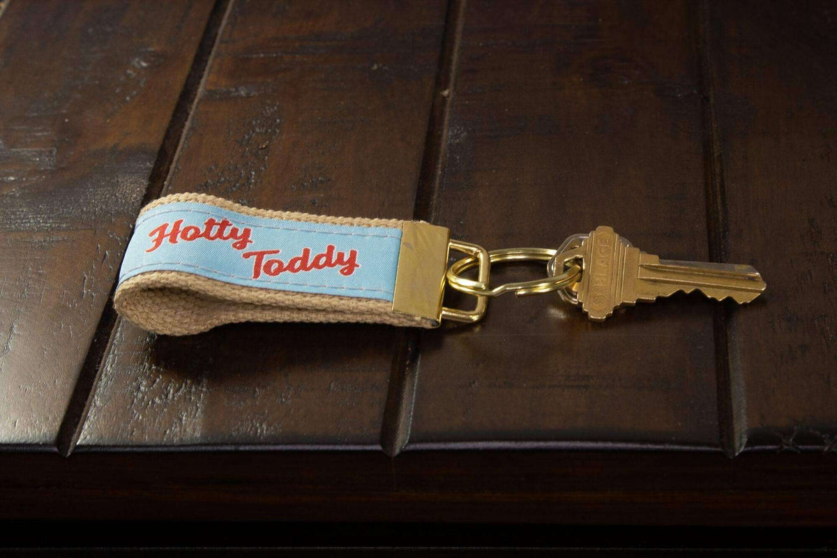 Ole Miss Rebels Collegiate Woven Ribbon Key Chain. Ole Miss Key Fob. Ole Miss Gift. Hotty Toddy Key Ring. Brass Clasp and O-Ring.