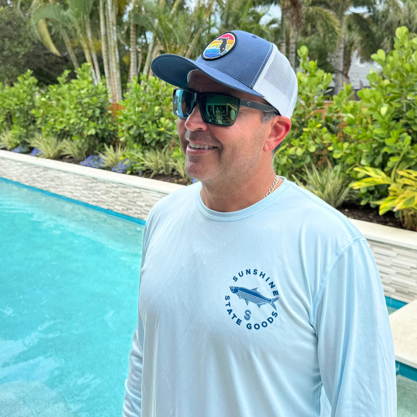 Tarpon Solar Performance Shirt - Ice Blue