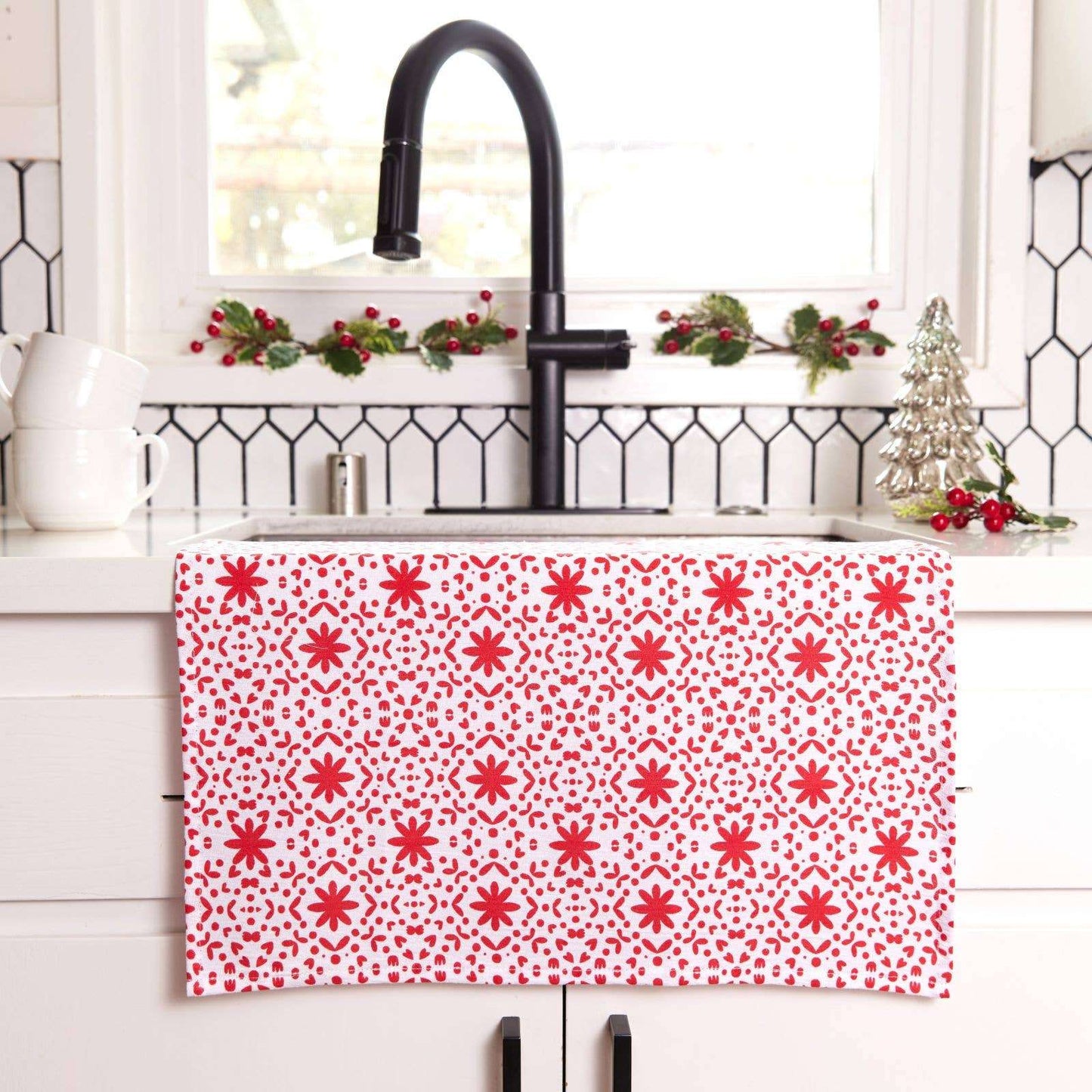 Scandi Ornaments Cotton Kitchen Towels (Set of 3)