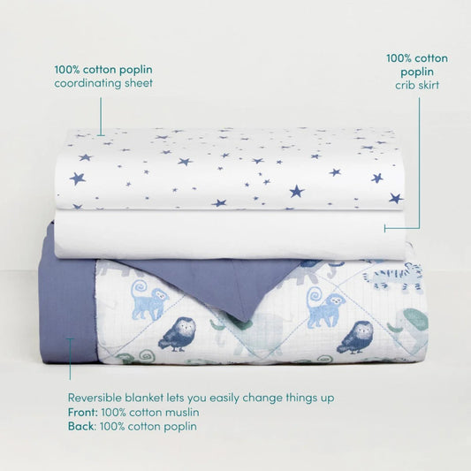 Aden + Anais 3-Piece Bedding Set Time to Dream