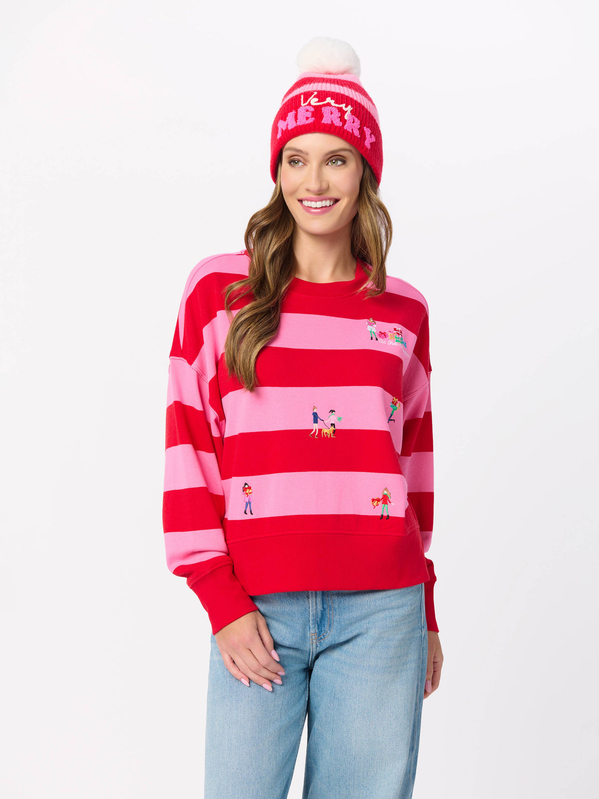 Gifting Embroidery Relaxed Sweatshirt