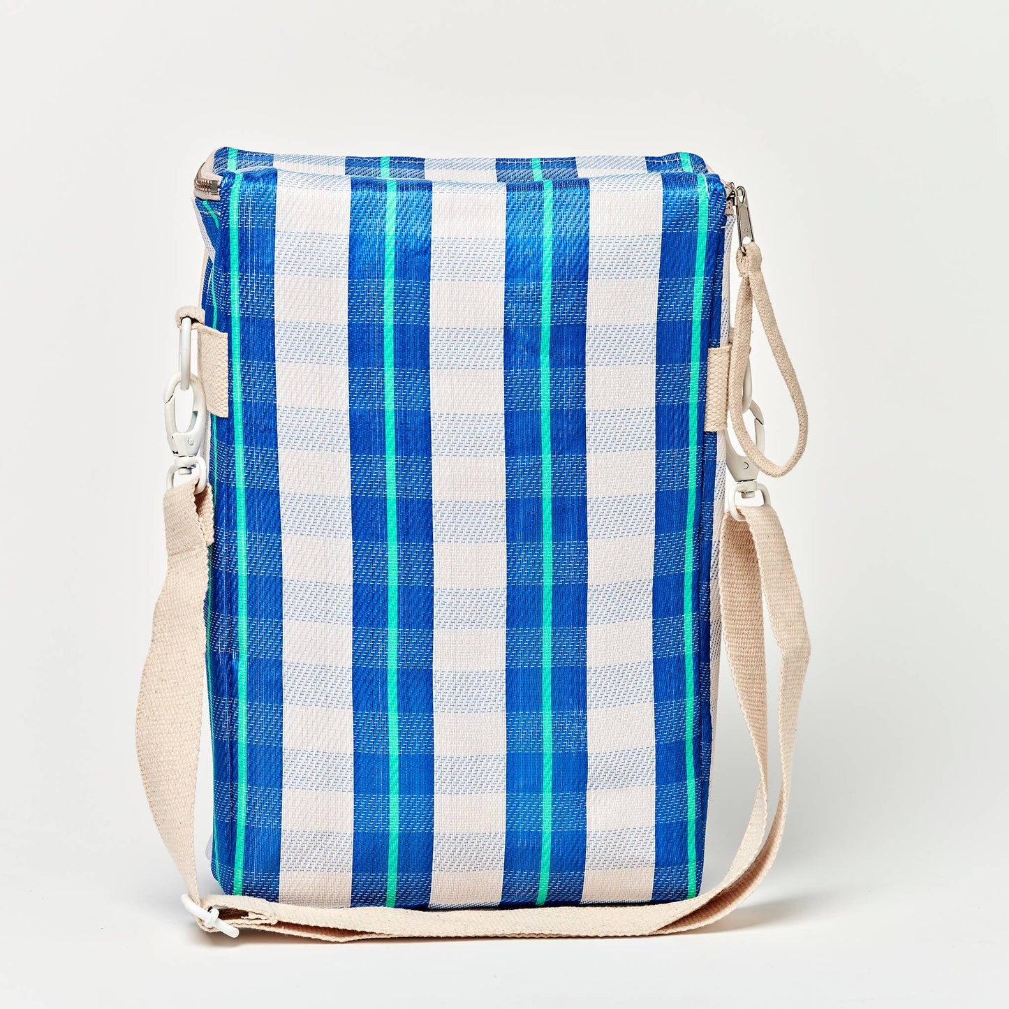 Recycled Nylon Drinks Cooler Bag La Mer Blue Neon