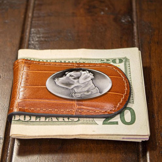 Lab Leather Magnetic Money Clip Wallet