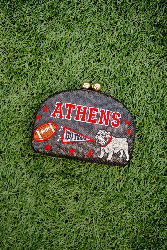 Athens- Embroidered Clutch