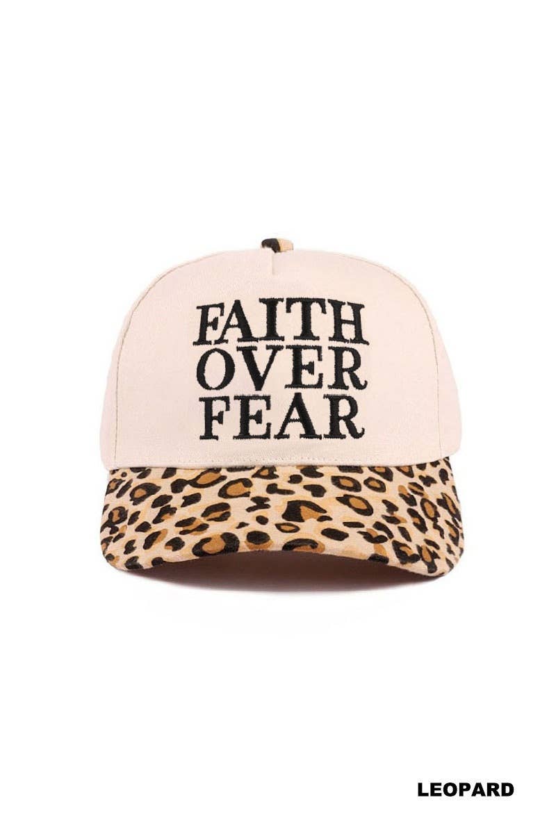 Faith Over Fear Two Tone Cotton Hat
