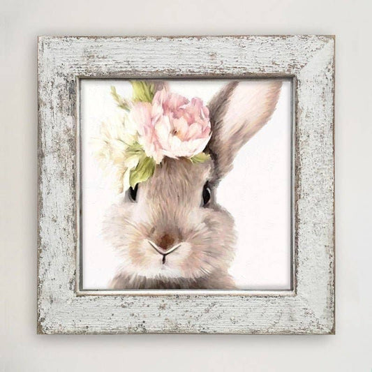 Bunny with peonies
