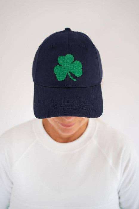 Needlepoint Baseball Hat - Shamrock
