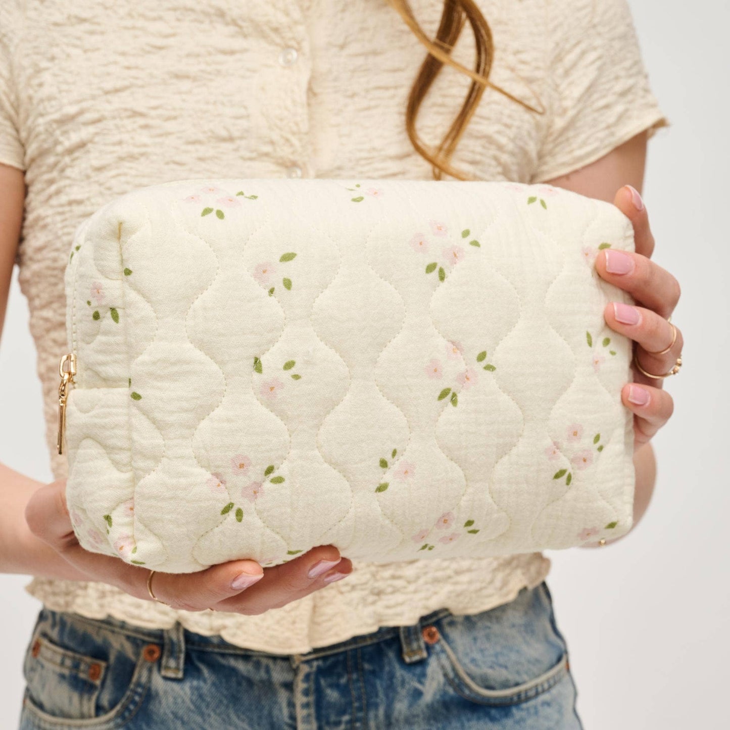 Quilted Keeper Cosmetic & Travel Organizer Pouch