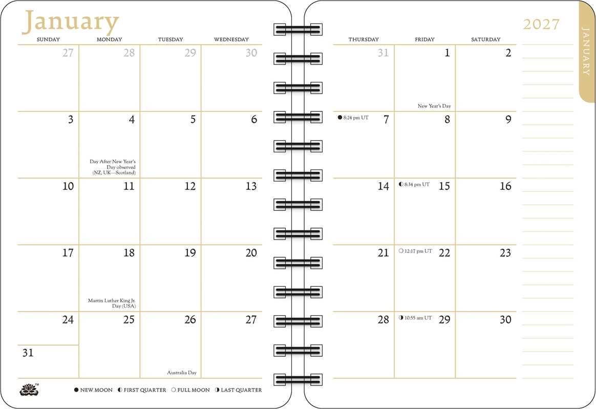 Zen Cat 2027 Weekly Planner Calendar by Kirsten-Honshin  Nicholas