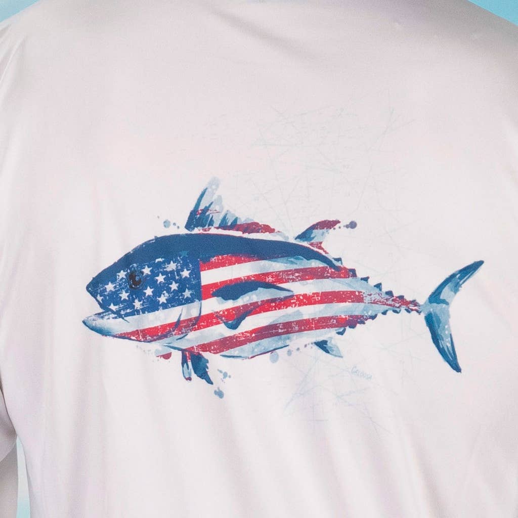 "American Tuna" UPF 50 Performance Ultra Comfort Shirt