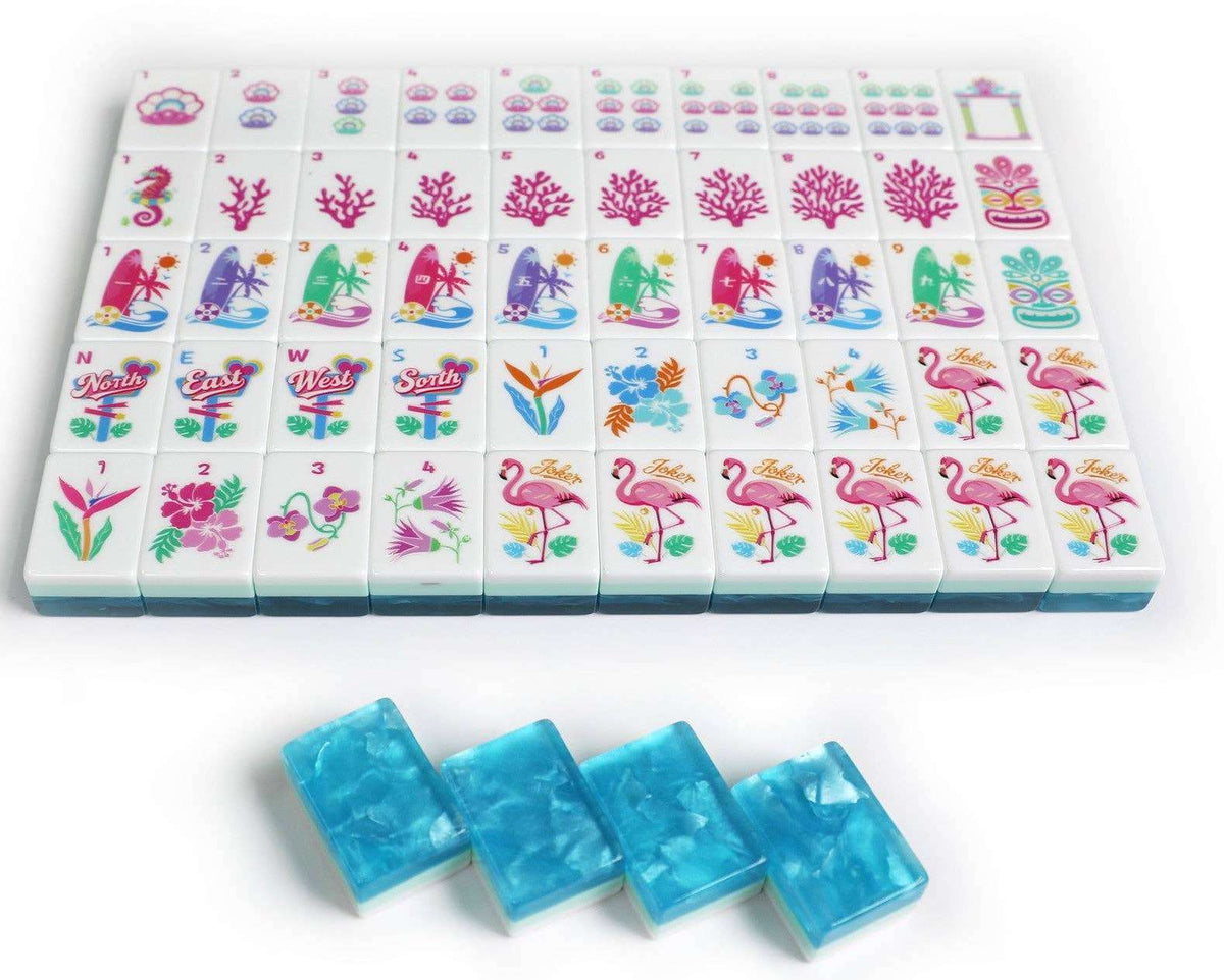Tropical Escape Mahjong Tile Set