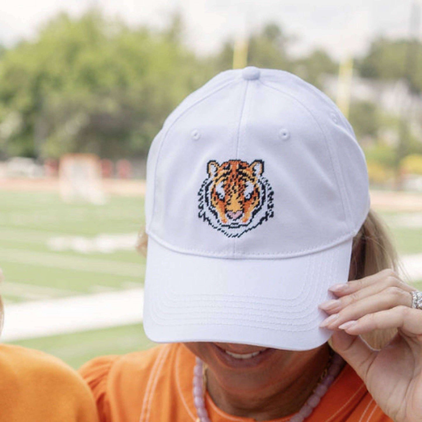 Needlepoint Baseball Hat - Tiger - WS