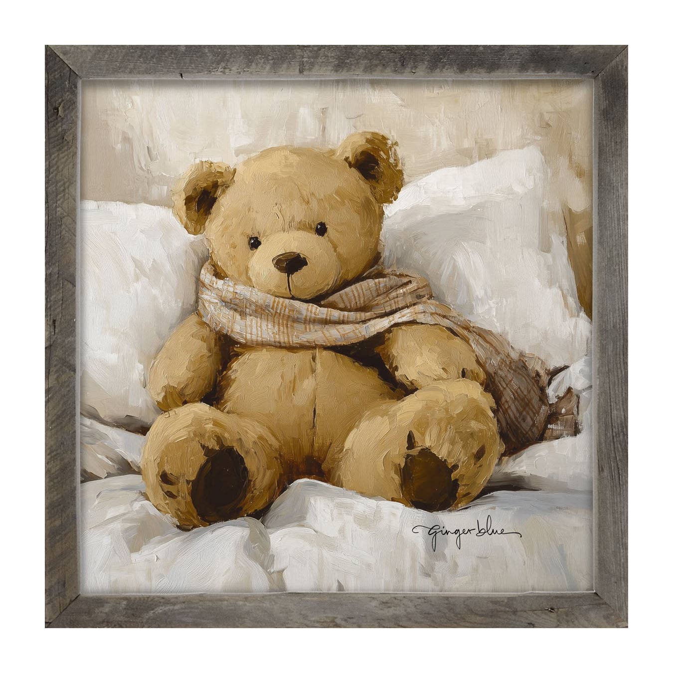 White Scarf Teddy Bear