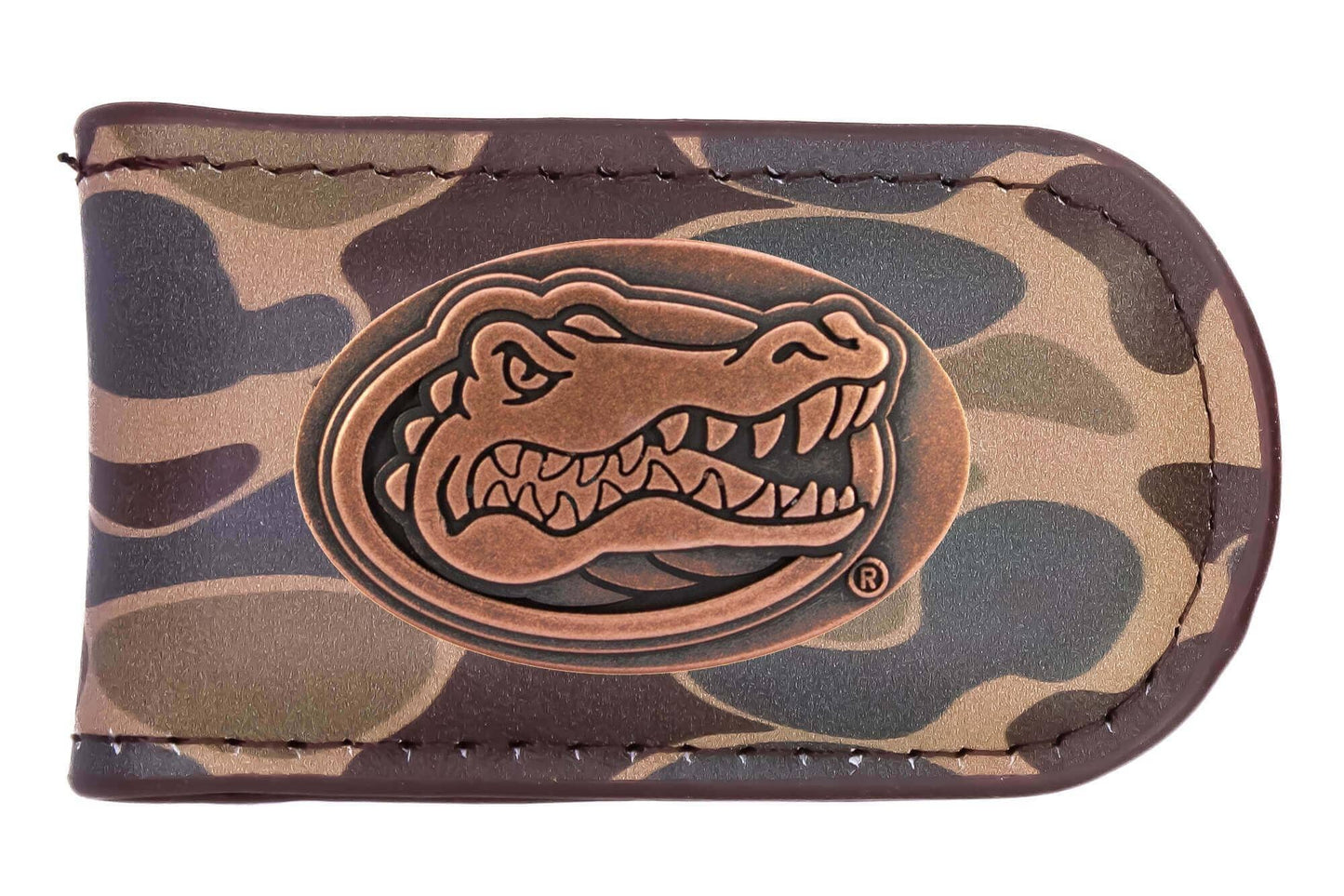 Florida Gators Camo Leather Money Clip.