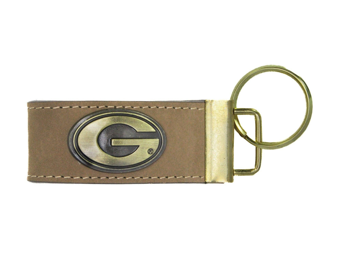 Collegiate Crazyhorse Full Grain Leather Key Fob