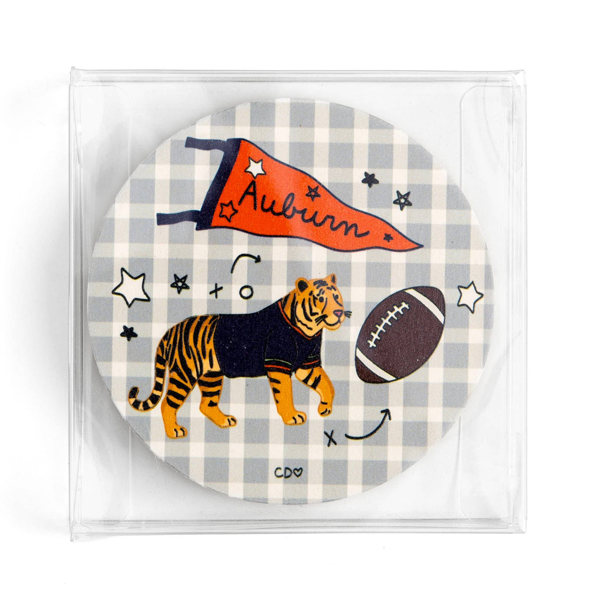 Auburn, AL Football Game Day Paper Coasters - Set of 10