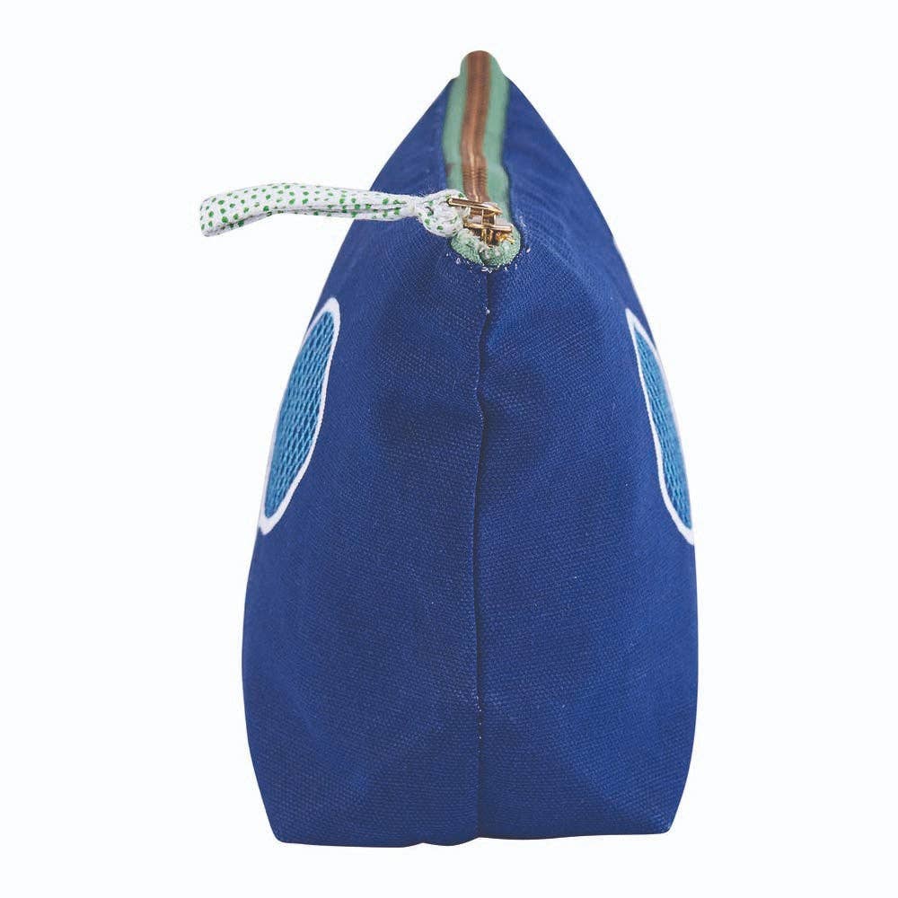 Tennis Navy Solo Medium Canvas Pouch