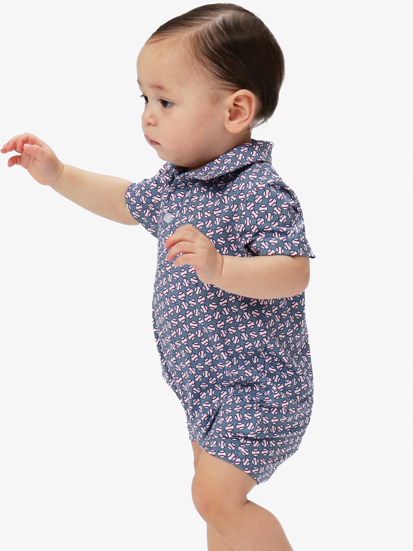 Baby Boys Home Run Performance Polo Romper
