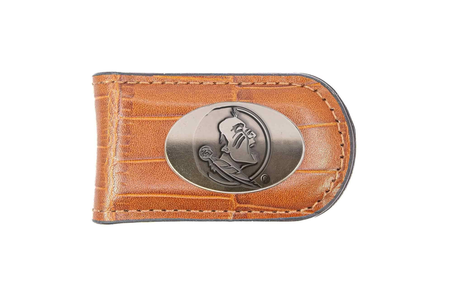 Florida State Seminoles Leather Magnetic Money Clip Wallet