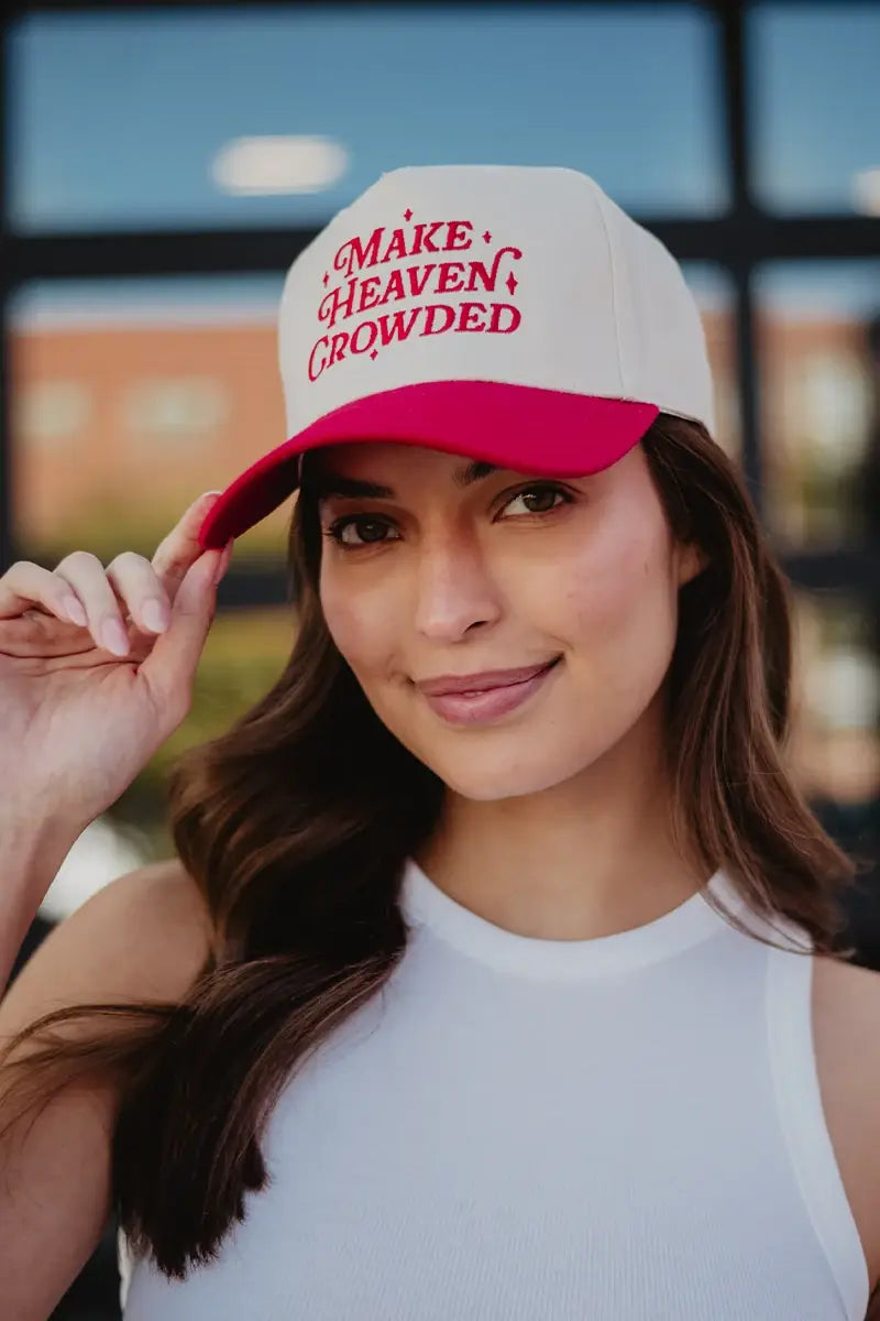 Make Heaven Crowded Vintage Trucker Hats