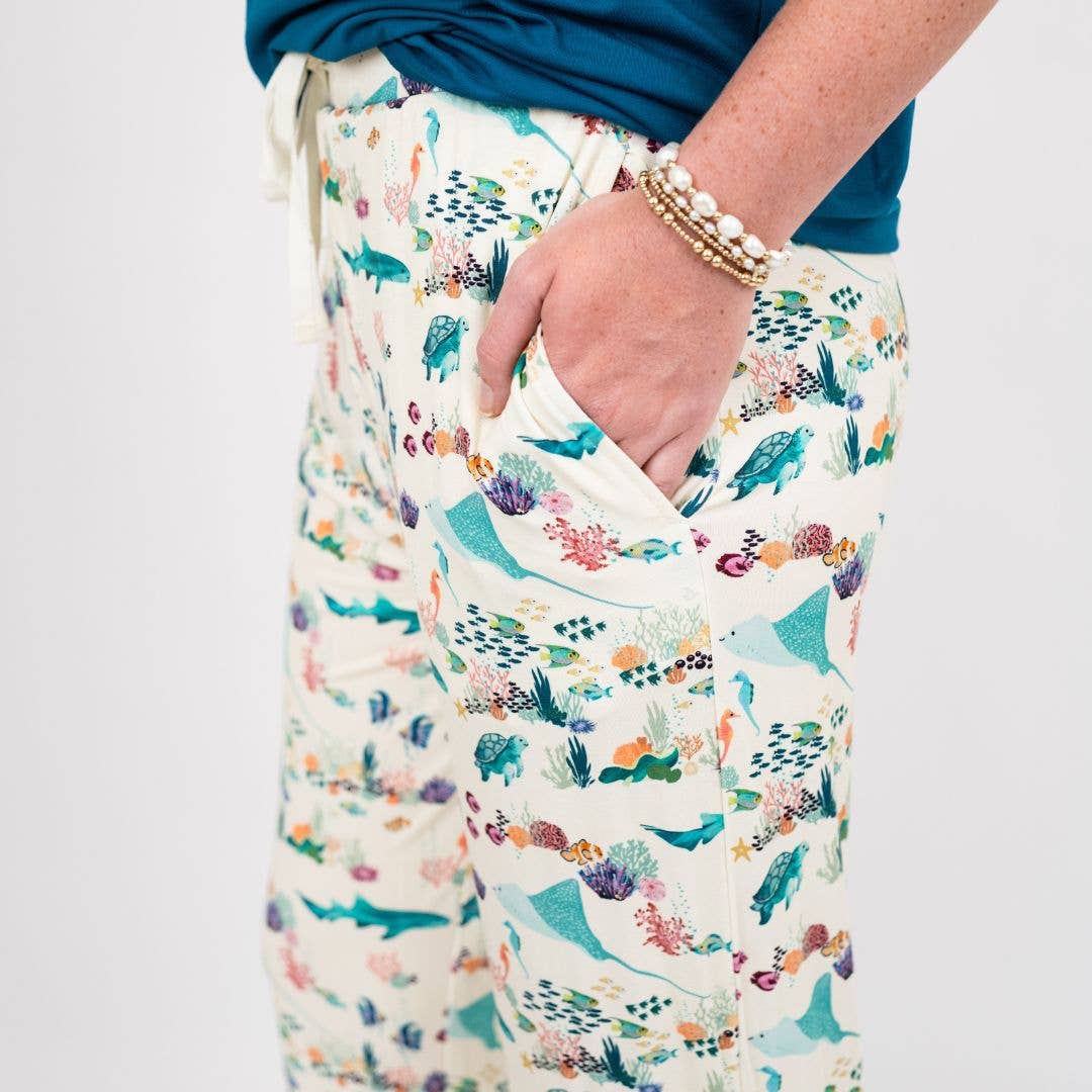 Coral Reef Bamboo Relaxed Lounge Pajama Pants