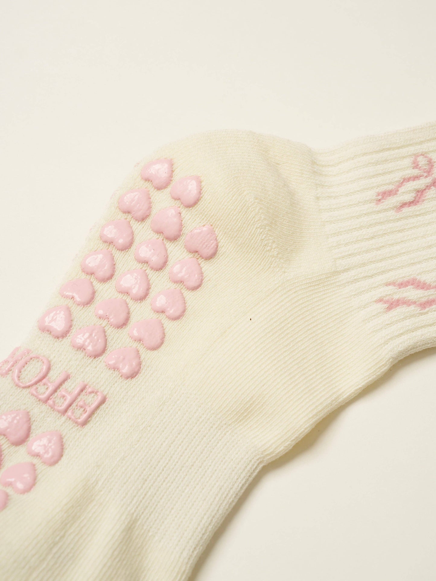 Bow Ruffle Grip Sock- Pilates Socks