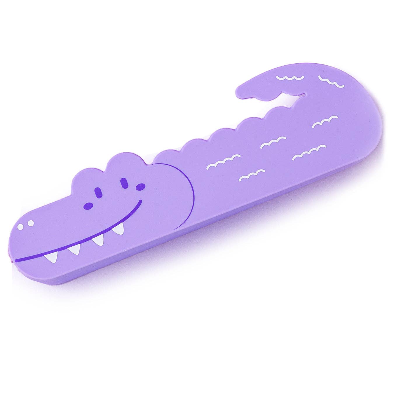Silicone Pencil Case Smiley Toothy Crocodile Cute