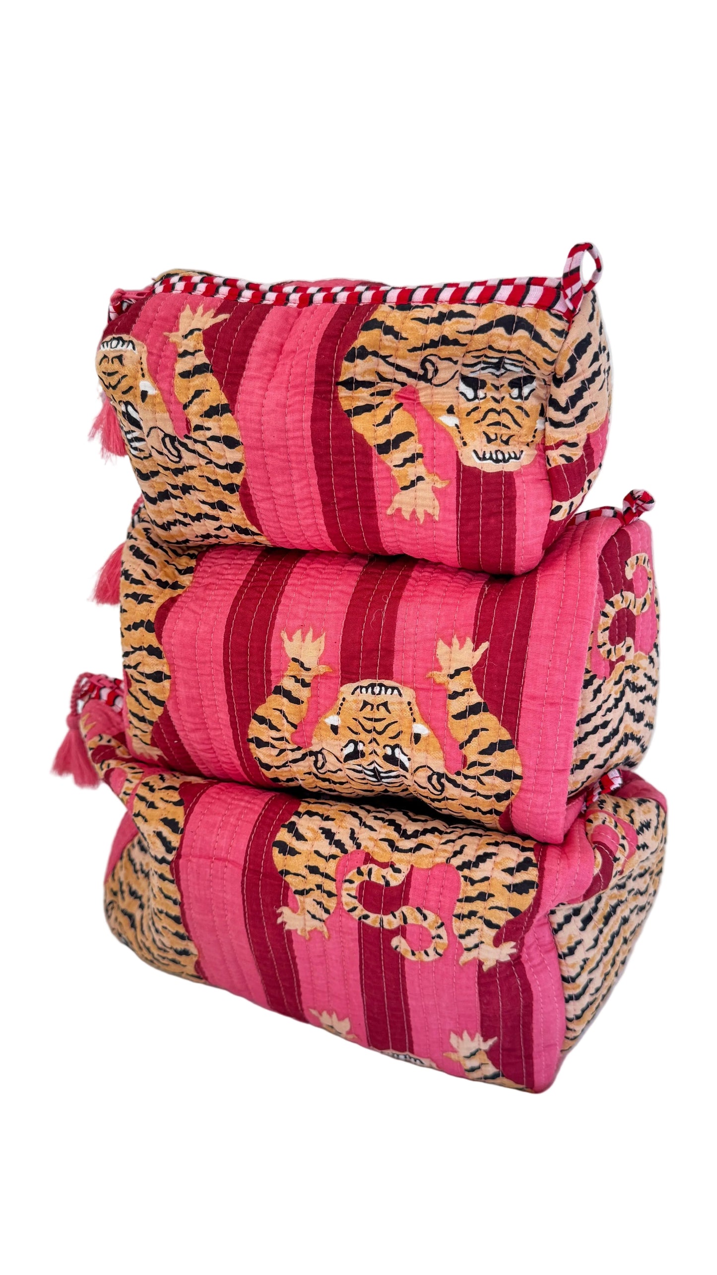 The Roots Handmade Cosmetic Bags - 3 - Piece Sets- Various Patterns