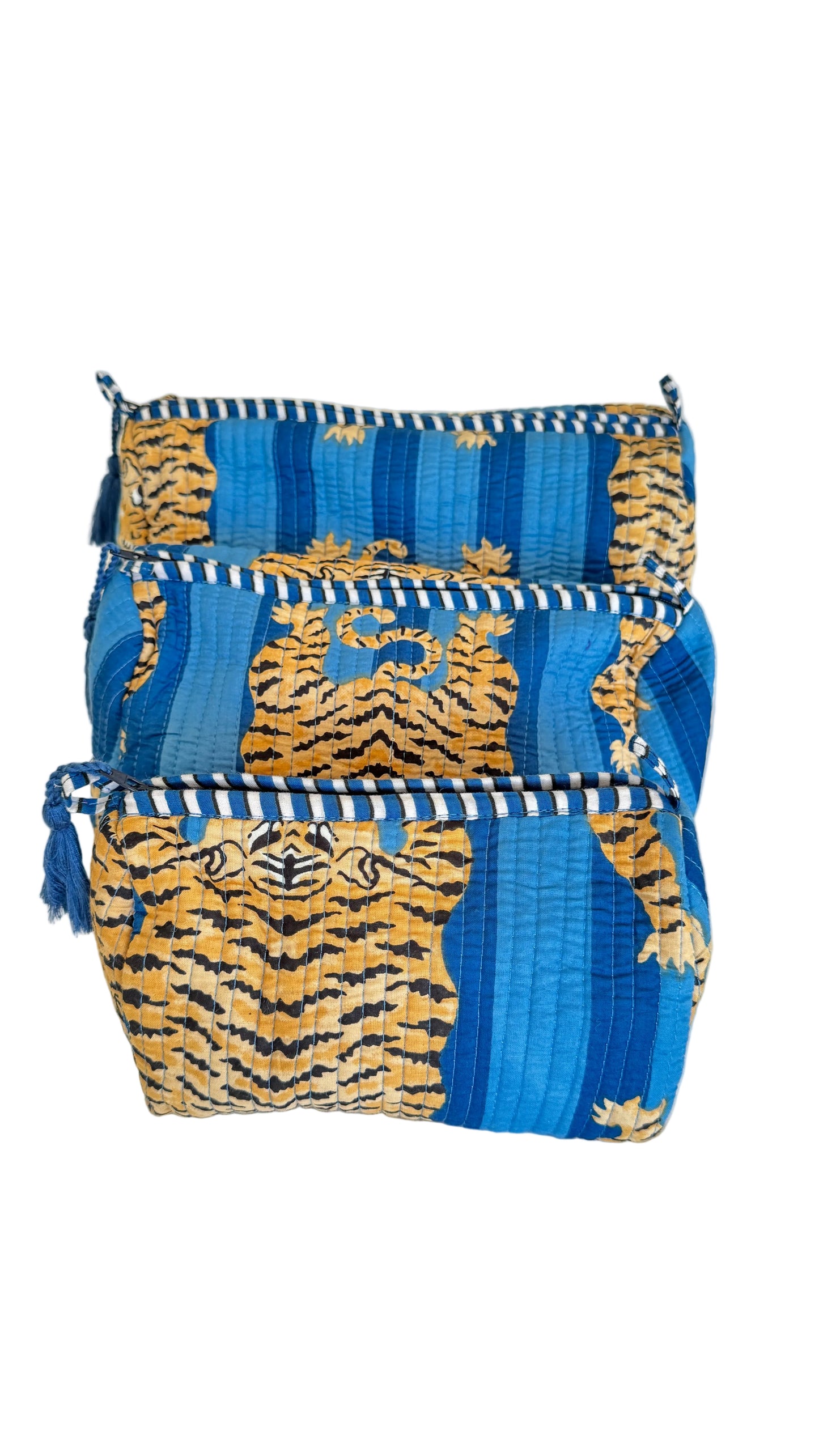 The Roots Handmade Cosmetic Bags - 3 - Piece Sets- Various Patterns