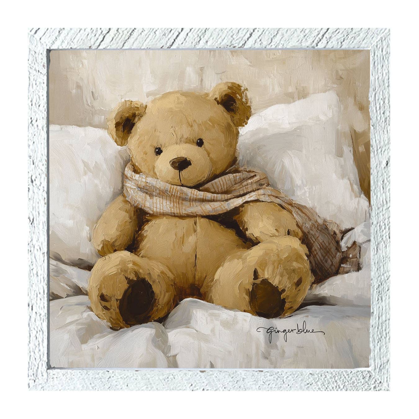 White Scarf Teddy Bear