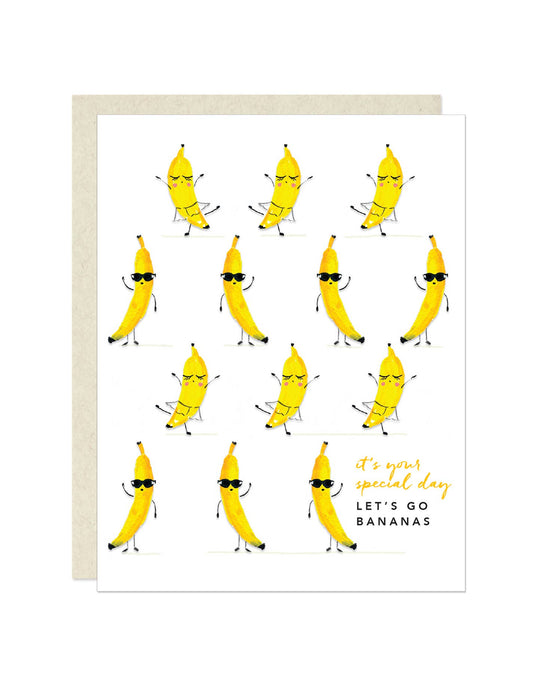 It's Your Special Day- Let's Go Bananas Greeting Card