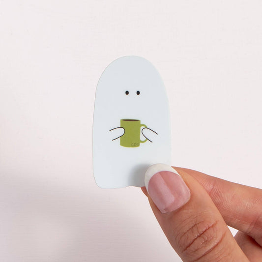 Cozy Ghost Halloween Decal Sticker