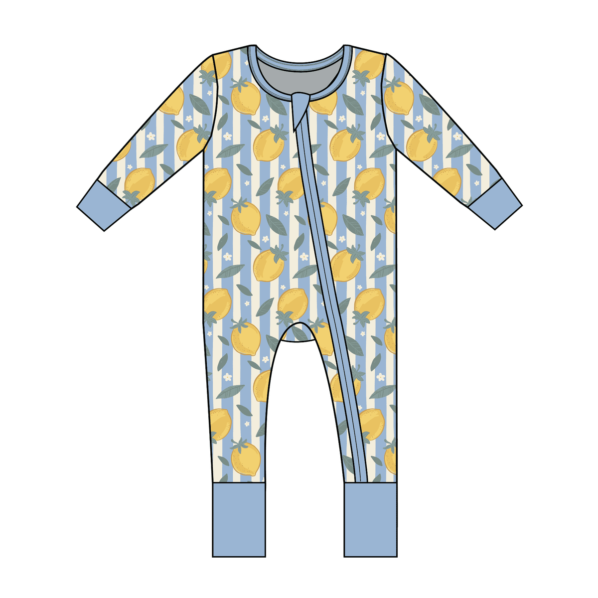 Lemon Grove Bamboo Convertible Footie Romper