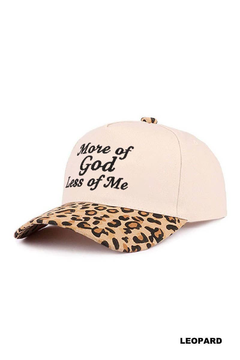 More Of God Less Of Me Two Tone Cotton Hat