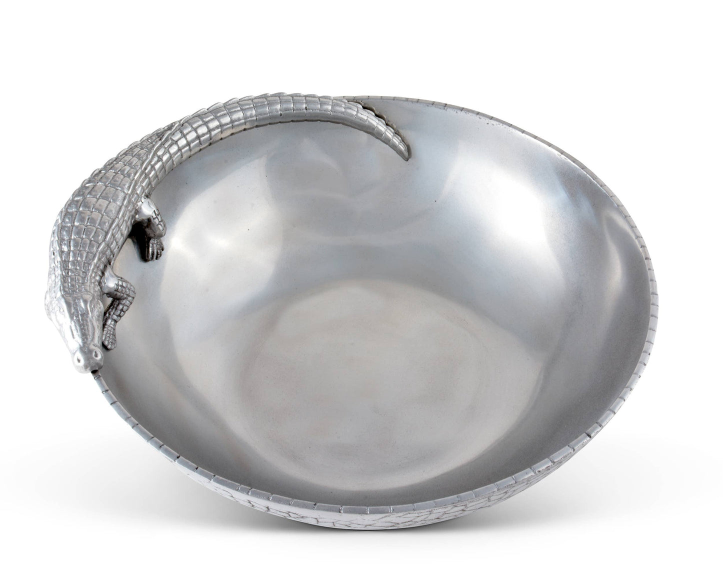 Alligator Figural 12 inch Bowl